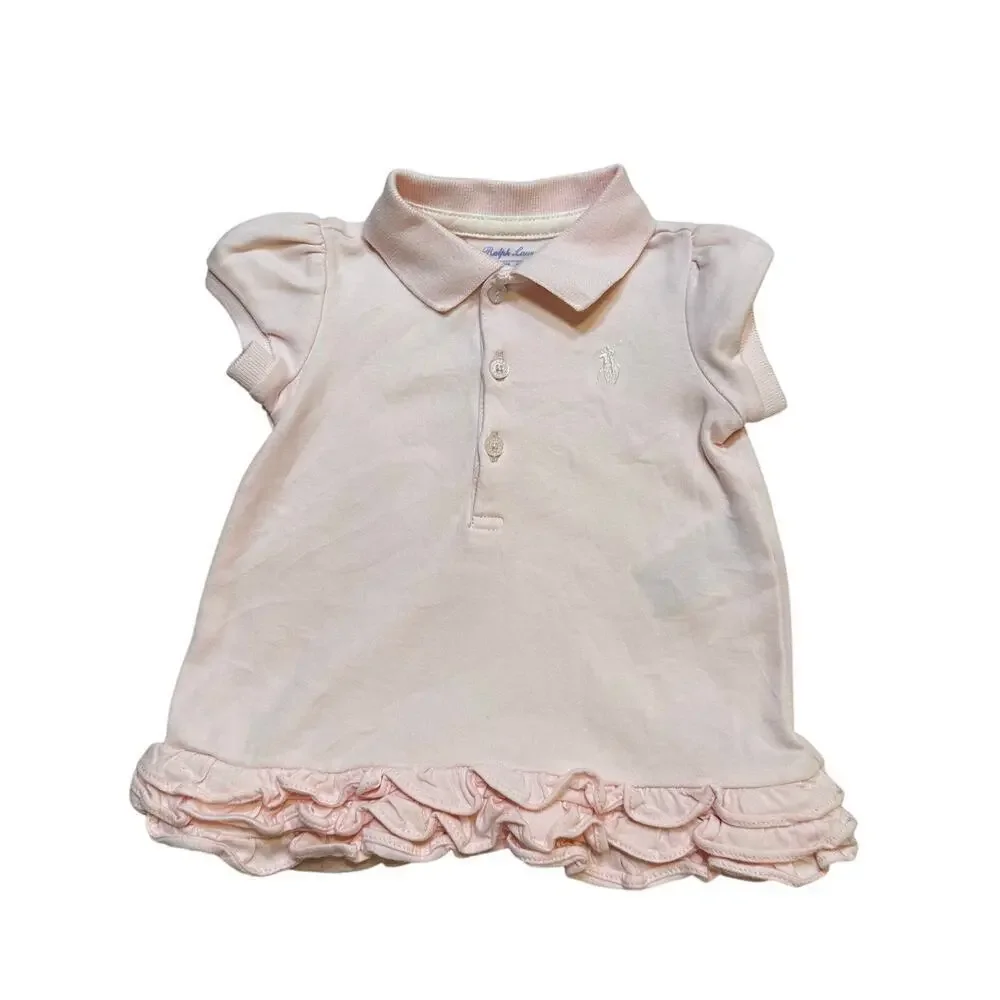 Ralph Lauren Pink Polo Dress sz 3 m